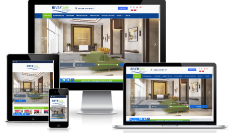 Giao diện website bất động sản – RiverGate