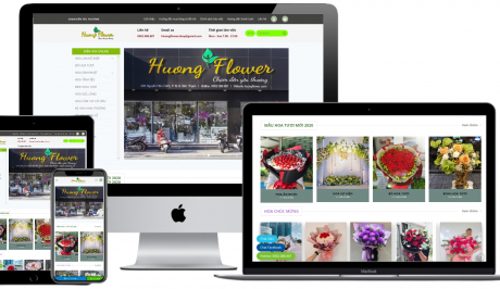 Mẫu website WordPress bán hoa tươi – HF