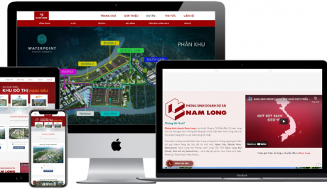 Giao diện website bất động sản Nam Long 2