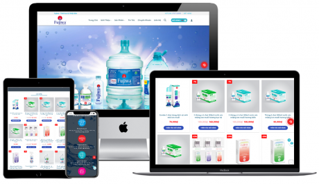Mẫu website bán nước uống online – Fujiwa