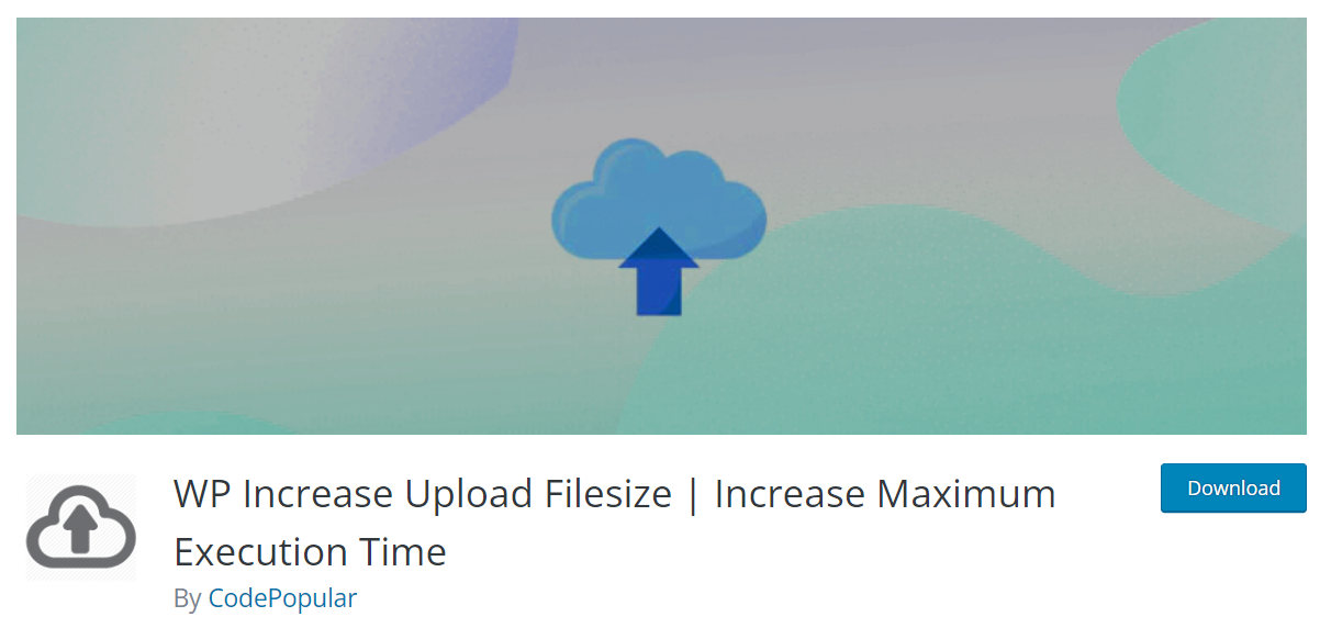 wp increase upload filesize