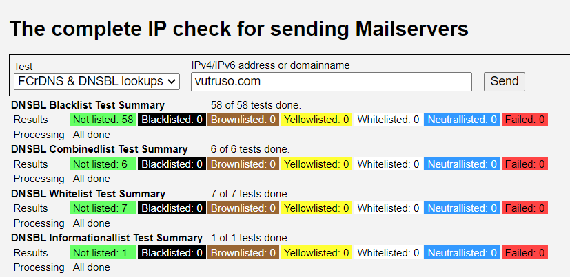 kiểm tra tên miền spam với multirbl