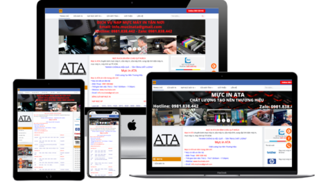 Mẫu web dịch vụ mực in, sửa máy tính – ATA