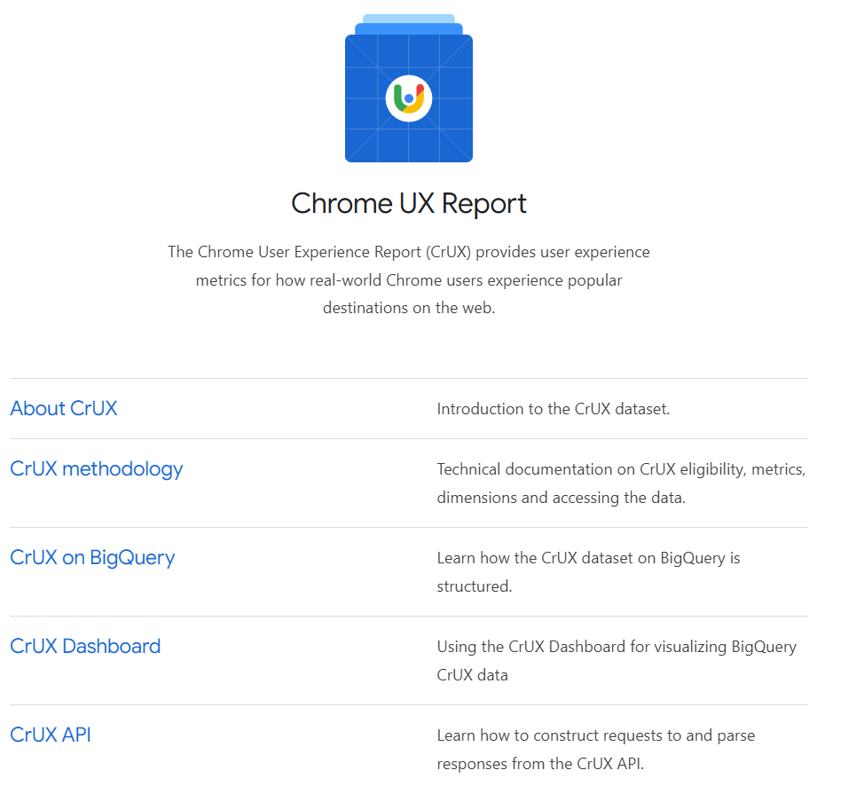 chrome ux report