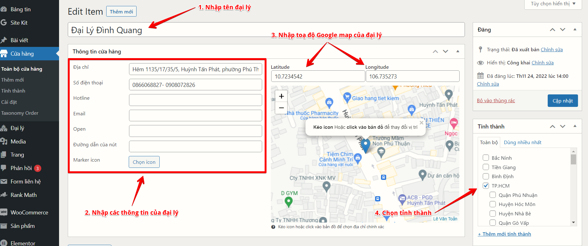 plugin tạo danh sách cửa hàng google map trên web wordpresss