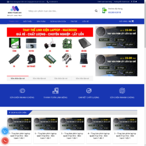 mẫu web dịch vụ công nghệ minhtuan24h