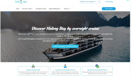 Web đặt tour du lịch CruiseinHalongBay