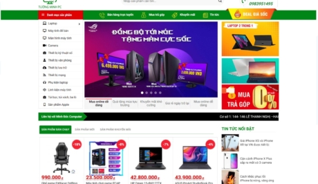 Website bán máy tính Tường Minh PC