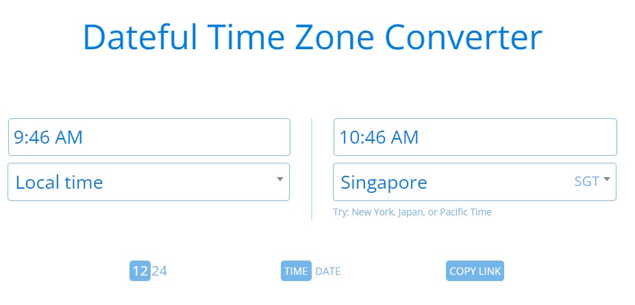 dateful time zone converter