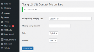 Code html css tĩnh thay thế plugin Contact Me on Zalo