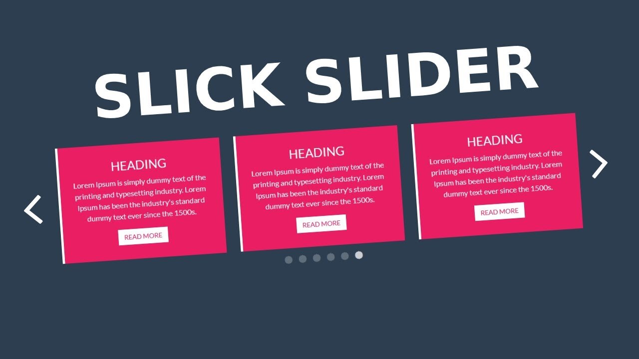 Hướng dẫn sử dụng Slick slider cho website