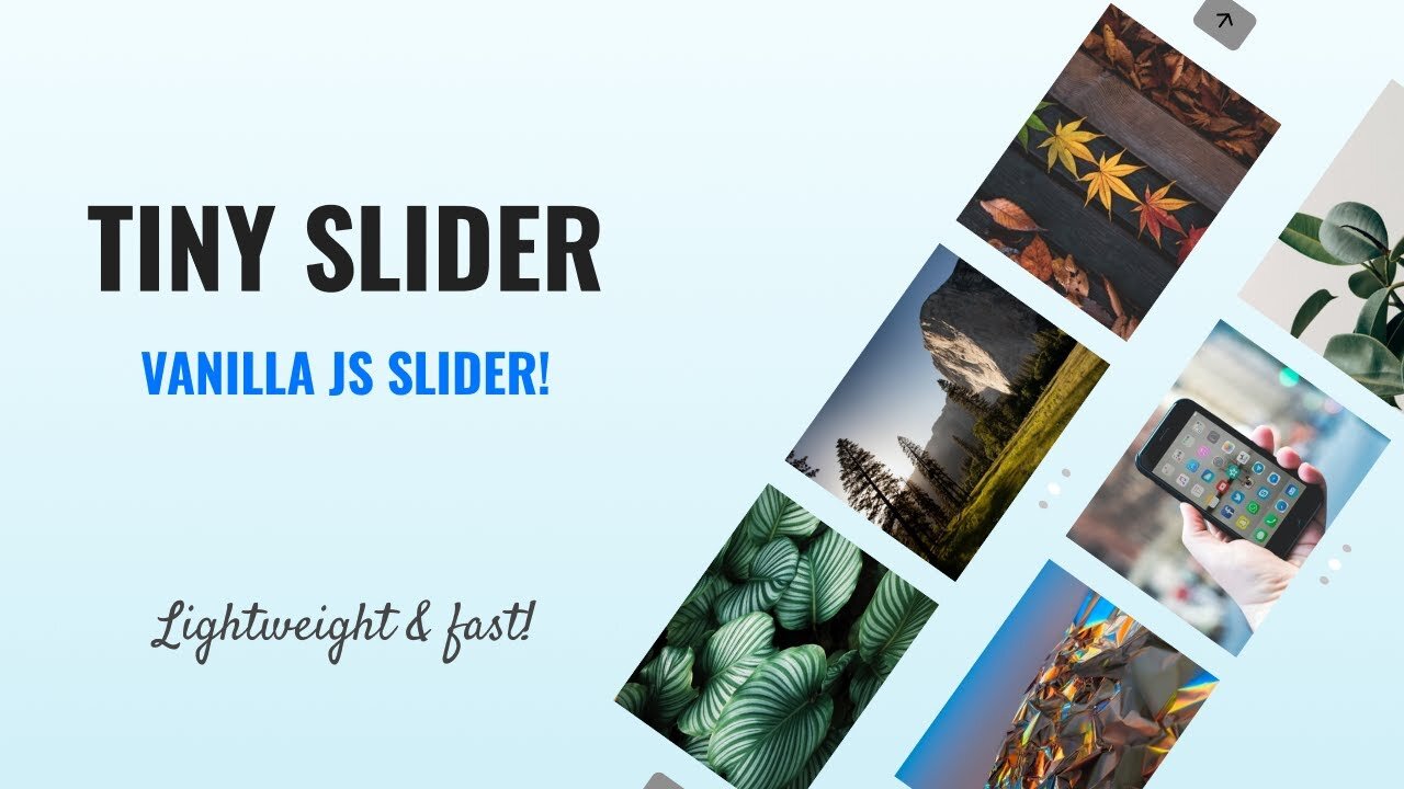 Tìm hiểu chi tiết về Tiny Slider – Vanilla javascript slider