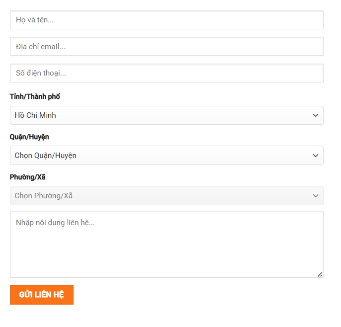 Plugin thêm tỉnh thành, quận huyện cho Contact form 7