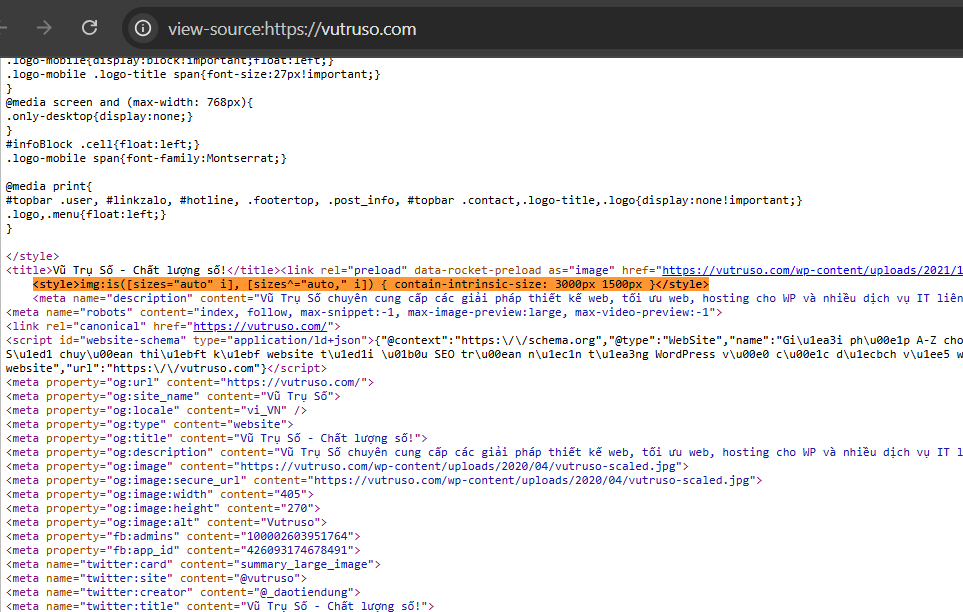 Xoá CSS img:is([sizes=”auto” i], [sizes^=”auto,” i]) khỏi header