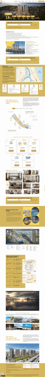 Mẫu landing page bất động sản masteririvera