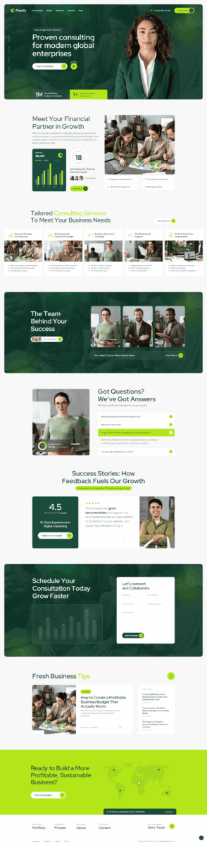 Mẫu website tư vấn kinh doanh