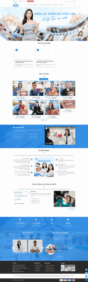 Mẫu website nha khoa VB