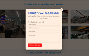 Thêm nút liên hệ click hiện lên form báo giá dạng popup