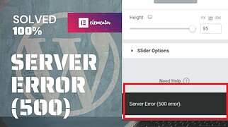 Lỗi 500 trong Elementor: Cách khắc phục từng bước